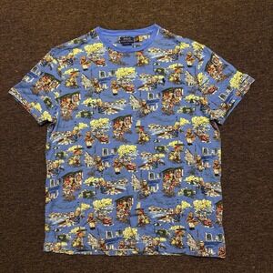 Polo Ralph Lauren PARIS BEAR Parisian Scene Graphic Classic Fit T Shirt Sz XXL